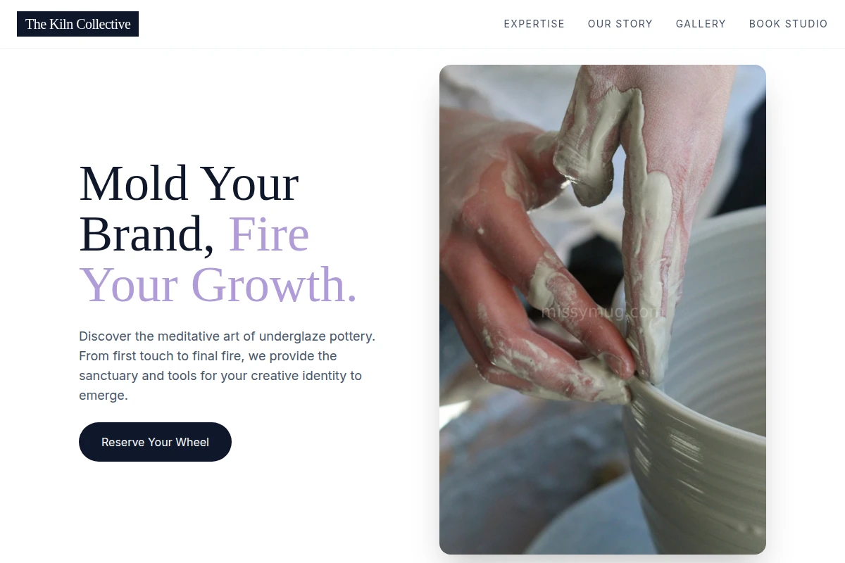 Underglaze Pottery Ceramic Studio