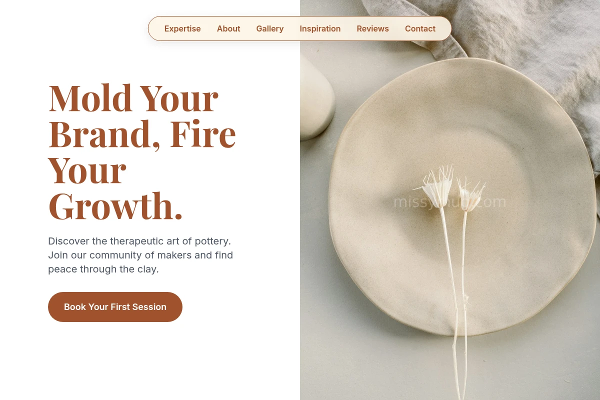 Rustic Pottery Ceramic Studio